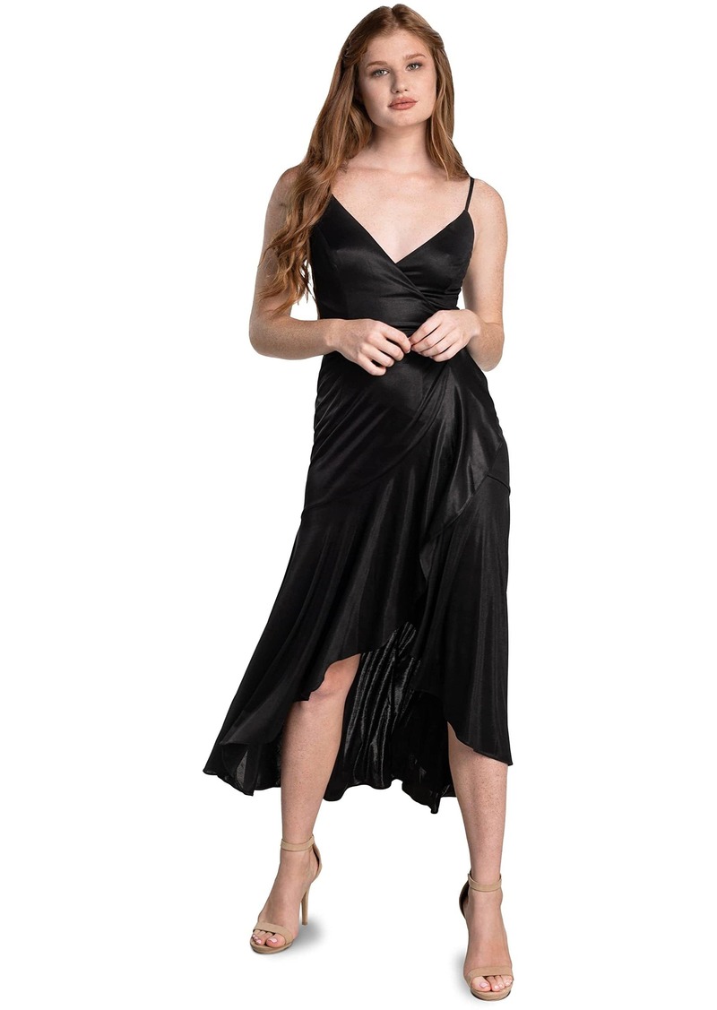 Dress the Population Women's Salome Satin Jersey Maxi Dress