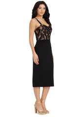 Dress the Population Women's Silvia Sequined Bodycon Dress - Black Nude