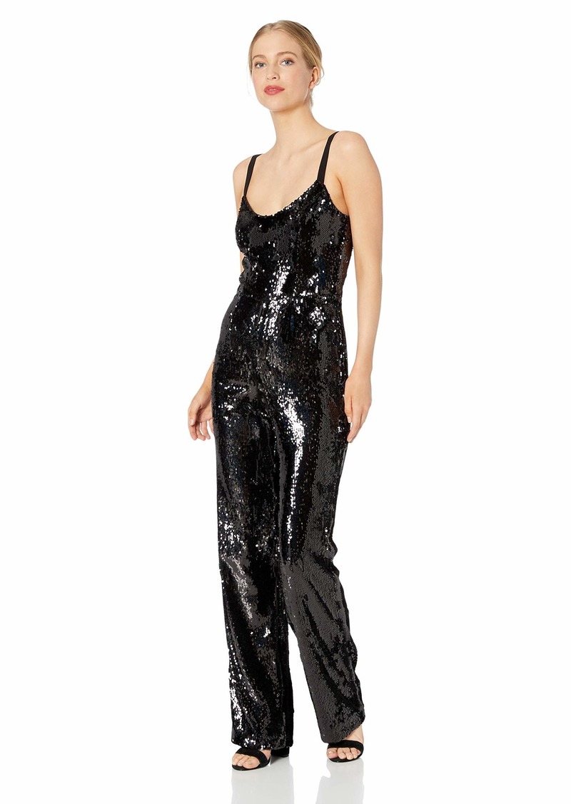 dress the population sequin jumpsuit