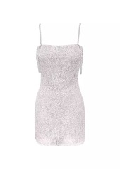 Dress the Population Farrah Imitation Pearl-Embellished Sequined Minidress