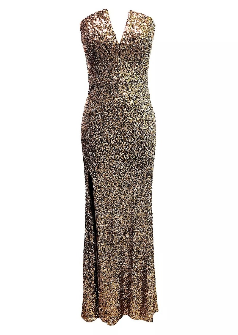 Dress the Population Fernanda Sequin Mermaid Gown