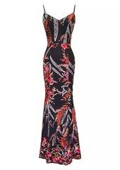 Dress the Population Giovanna Floral Mermaid Gown