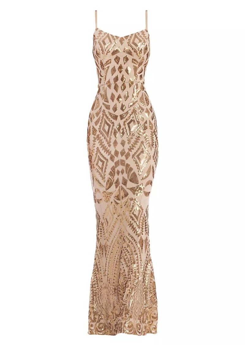 Dress the Population Giovanna Sequined Mermaid Gown