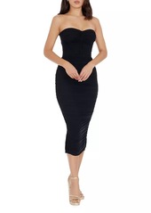 Dress the Population Heather Ruched Midi-Dress