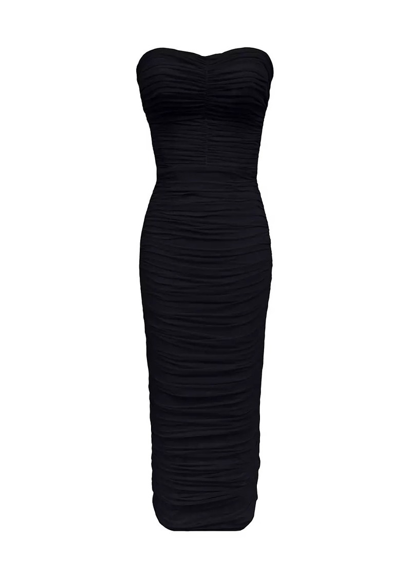 Dress the Population Heather Ruched Midi-Dress