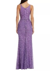 Dress the Population Iris Sequin Tulle Gown