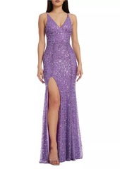 Dress the Population Iris Sequin Tulle Gown