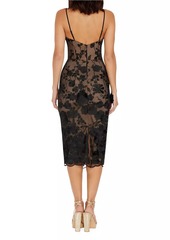 Dress the Population Josselyn Embroidered Floral Sheath Dress