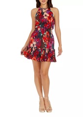 Dress the Population Kaylee Floral Halter Minidress