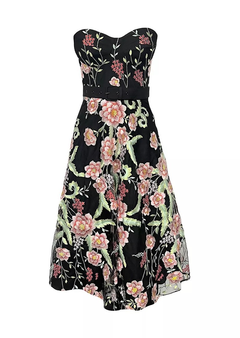 Dress the Population Mabel Floral Mididress