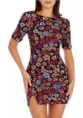 Dress the Population Maddox Floral Sequin-Embellished Body-Con Minidress