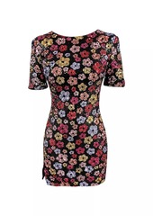 Dress the Population Maddox Floral Sequin-Embellished Body-Con Minidress