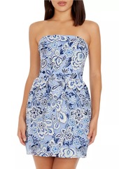 Dress the Population Marilyn Embroidered Strapless Minidress