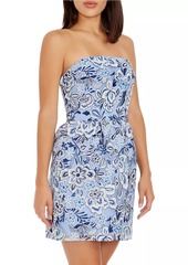 Dress the Population Marilyn Embroidered Strapless Minidress