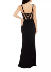 Dress the Population Monique Lace Bustier Gown