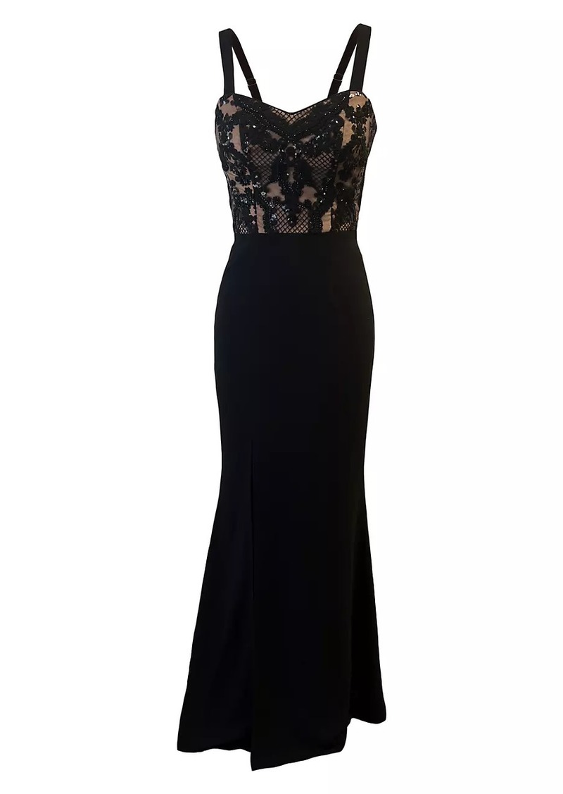 Dress the Population Monique Lace Bustier Gown