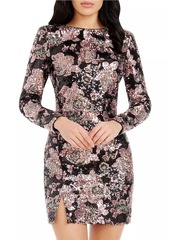 Dress the Population Nathalia Floral Sequin Minidress