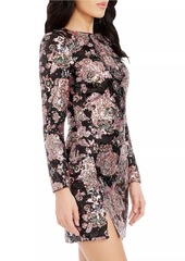 Dress the Population Nathalia Floral Sequin Minidress