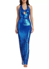 Dress the Population Priscilla Sequin Halter Gown