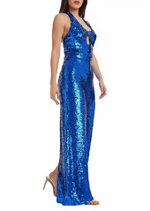 Dress the Population Priscilla Sequin Halter Gown