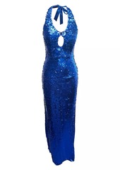 Dress the Population Priscilla Sequin Halter Gown