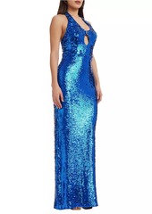 Dress the Population Priscilla Sequin Halter Gown