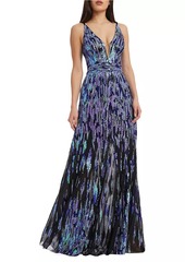 Dress the Population Samira Fit-&-Flare Sequin Gown