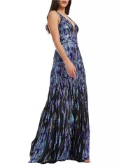 Dress the Population Samira Fit-&-Flare Sequin Gown