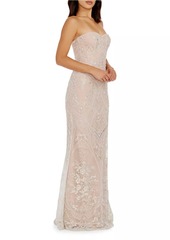 Dress the Population Sheridan Strapless Beaded Mermaid Gown