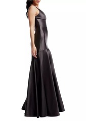 Dress the Population Shirley Seamed Satin Gown