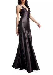 Dress the Population Shirley Seamed Satin Gown