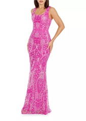 Dress the Population Tyra Sequin-Embellished Mermaid Gown