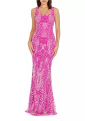 Dress the Population Tyra Sequin-Embellished Mermaid Gown