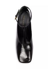 Dries Van Noten 105MM Leather Wedge-Heel Pumps