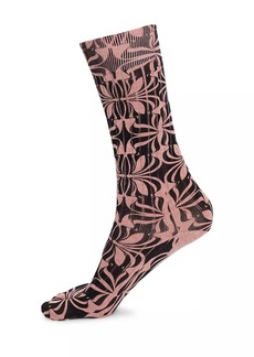 Dries Van Noten Abstract Floral Toe Socks