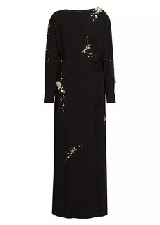 Dries Van Noten Beaded & Paillette-Embellished Gown