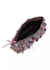 Dries Van Noten Beaded Rhinestone-Trim Clutch