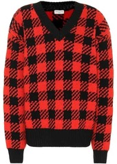 Dries Van Noten Checked wool-blend sweater