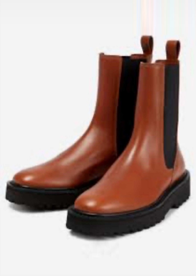 Dries Van Noten Chelsea Leather Boots In Tan