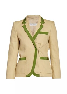 Dries Van Noten Cotton& Linen-Blend Jacket