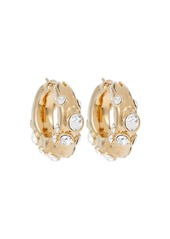 Dries Van Noten Crystal-embellished hoop earrings