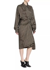 Dries Van Noten Delicks Gathered Polka Dot Dress