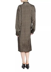 Dries Van Noten Delicks Gathered Polka Dot Dress