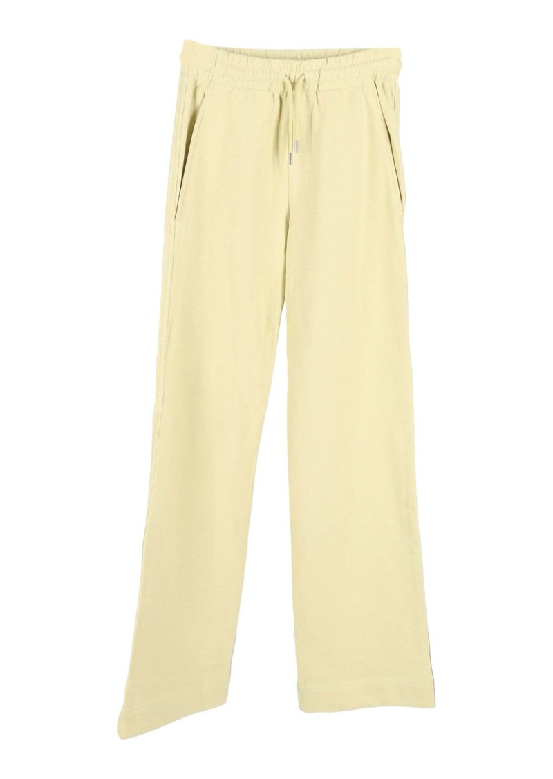 Dries Van Noten Dries Van Noted Drawstring Sweat Pants in Yellow Wool