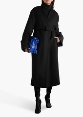 Dries Van Noten - Belted wool-blend felt coat - Black - S