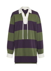 Dries Van Noten - Chu Striped Cotton-Linen Rugby Top - Stripe - S - Moda Operandi