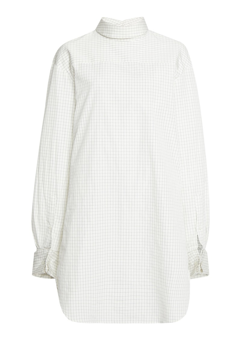 Dries Van Noten - Corso Long Reversed Cotton Shirt - Ivory - XS - Moda Operandi