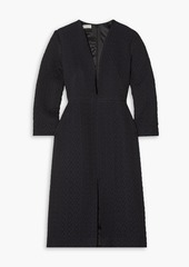 Dries Van Noten - Cotton-blend cloqué dress - Black - FR 36