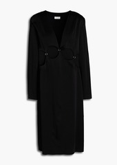 Dries Van Noten - Cutout satin-crepe dress - Black - FR 40
