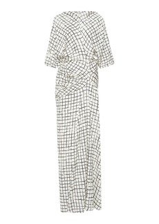 Dries Van Noten - Dare Printed Silk-Blend Maxi Dress - Ivory - FR 40 - Moda Operandi